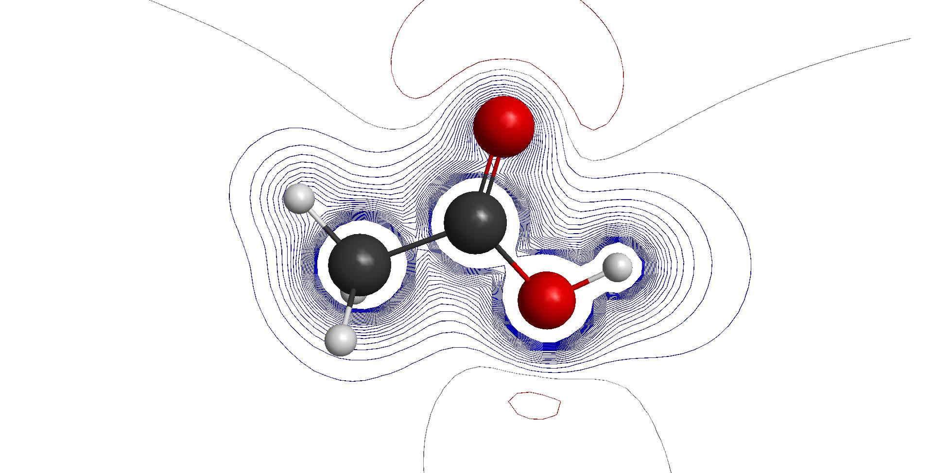 molecular electrostatic potential of acetic acid